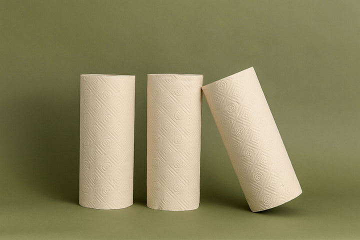 3 HeyBamboo paper towel rolls